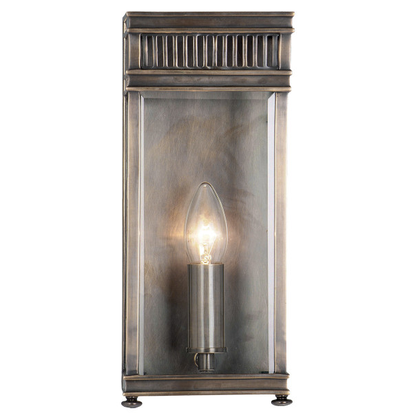 Kinkiet zewnętrzny ciemny brąz Holborn 1xE14x40W IP44 Elstead 897608