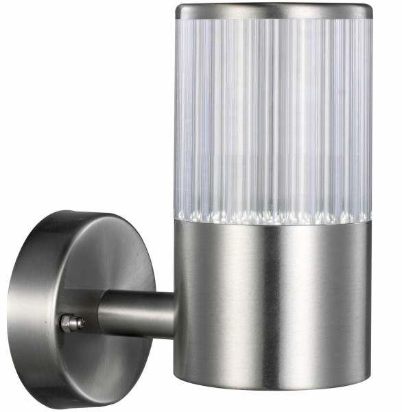 Kinkiet zewnętrzny COLLUM srebrny LED 1x3.6W 250lm IP44 Polux 230978