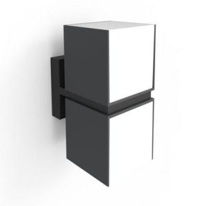 Kinkiet zewnętrzny CUBA antracytowo-biały LED 1x23W 1000lm IP54 Lutec 1017095 Kinkiet zewnętrzny CUBA antracytowo-biały LED 1x23W 1000lm IP54 Lutec 1017095