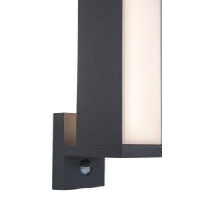 Kinkiet zewnętrzny CUBA z czujnikiem antracyt LED 1x13W 1000lm IP54 Lutec 1017067 Kinkiet zewnętrzny CUBA z czujnikiem antracyt LED 1x13W 1000lm IP54 Lutec 1017067