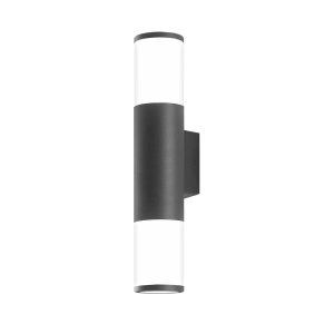 Kinkiet zewnętrzny czarno-biały AR090 2xGU10x30W IP54 Videx 898938 Kinkiet zewnętrzny czarno-biały AR090 2xGU10x30W IP54 Videx 898938
