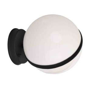 Kinkiet zewnętrzny czarno-biały CIRCULO 1xE27x40W IP44 Eko-Light 895914 Kinkiet zewnętrzny czarno-biały CIRCULO 1xE27x40W IP44 Eko-Light 895914