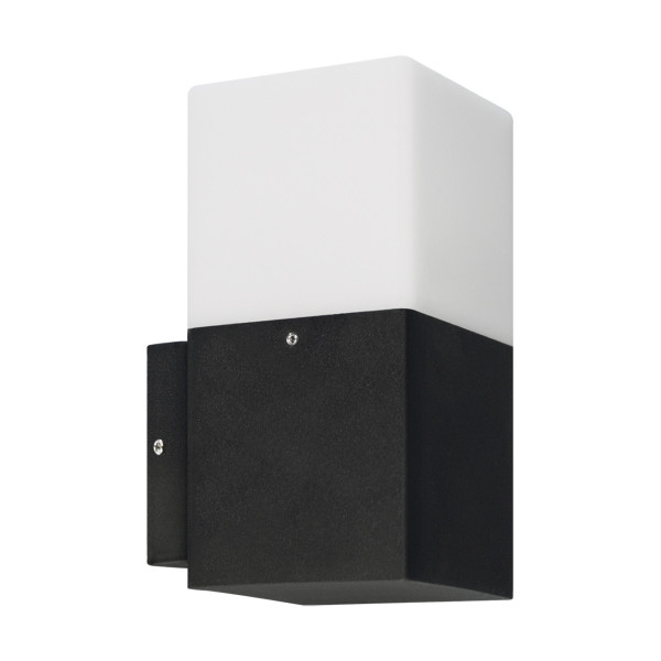 Kinkiet zewnętrzny czarno-biały GRYF 1xE27x15W IP44 Struhm 896988