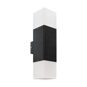 Kinkiet zewnętrzny czarno-biały GRYF 2xE27x15W IP44 Struhm 897024 Kinkiet zewnętrzny czarno-biały GRYF 2xE27x15W IP44 Struhm 897024
