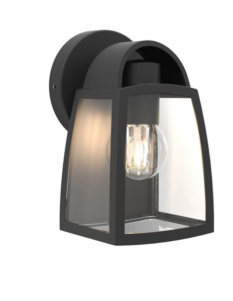 Kinkiet zewnętrzny czarno-biały KELSEY 1xE27x40W IP44 Lutec 898917