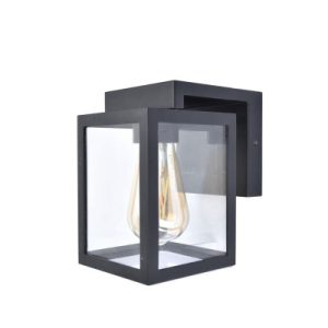 Kinkiet zewnętrzny czarno-biały SHIVA 1xE27x4W IP44 Lutec 899051 Kinkiet zewnętrzny czarno-biały SHIVA 1xE27x4W IP44 Lutec 899051