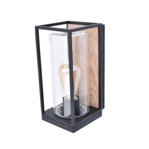 Kinkiet zewnętrzny czarno-brązowy FLAIR 1xE27x40W IP44 Lutec 898903 Kinkiet zewnętrzny czarno-brązowy FLAIR 1xE27x40W IP44 Lutec 898903