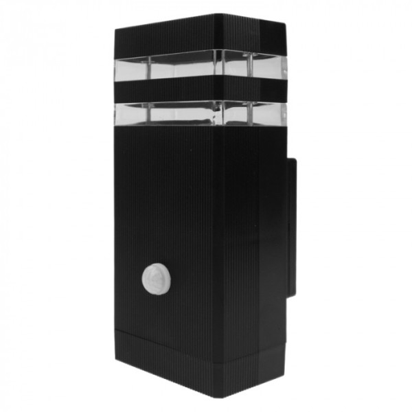 Kinkiet zewnętrzny czarno-przezroczysty 1xGU10x15W IP44 Ecolight 1016199
