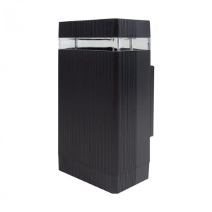 Kinkiet zewnętrzny czarno-przezroczysty 1xGU10x15W IP44 Ecolight 1016193 Kinkiet zewnętrzny czarno-przezroczysty 1xGU10x15W IP44 Ecolight 1016193