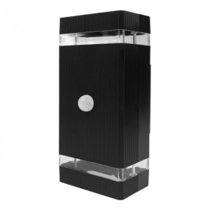 Kinkiet zewnętrzny czarno-przezroczysty 2xGU10x15W IP44 Ecolight 1016185