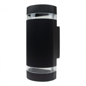 Kinkiet zewnętrzny czarno-przezroczysty Kinkiety 2xGU10x35W IP54 Ecolight 1016467 Kinkiet zewnętrzny czarno-przezroczysty Kinkiety 2xGU10x35W IP54 Ecolight 1016467
