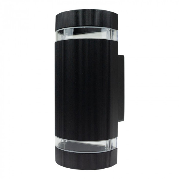 Kinkiet zewnętrzny czarno-przezroczysty Kinkiety 2xGU10x35W IP54 Ecolight 1016467