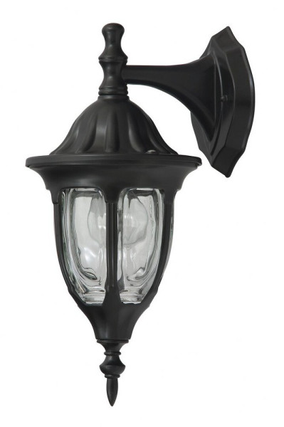Kinkiet zewnętrzny czarno-przezroczysty Milano 1xE27x60W IP43 Rabalux 959504