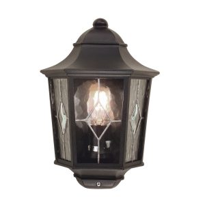 Kinkiet zewnętrzny czarno-przezroczysty Norfolk 1xE27x60W IP44 Elstead 894876 Kinkiet zewnętrzny czarno-przezroczysty Norfolk 1xE27x60W IP44 Elstead 894876