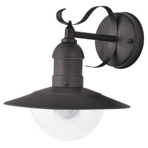 Kinkiet zewnętrzny czarno-przezroczysty Oslo 1xE27x60W IP44 Rabalux 894819 Kinkiet zewnętrzny czarno-przezroczysty Oslo 1xE27x60W IP44 Rabalux 894819
