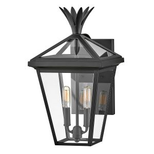 Kinkiet zewnętrzny czarno-przezroczysty PALMA 2xE14x40W IP44 Hinkley 896939 Kinkiet zewnętrzny czarno-przezroczysty PALMA 2xE14x40W IP44 Hinkley 896939