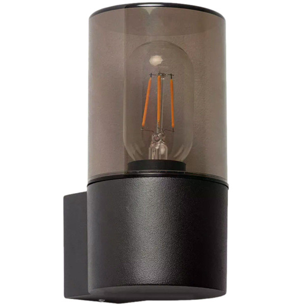 Kinkiet zewnętrzny czarno-przezroczysty Pietro 1xE27x40W IP54 Abruzzo 898827