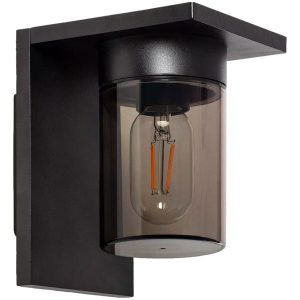 Kinkiet zewnętrzny czarno-przezroczysty Pietro 1xE27x40W IP54 Abruzzo 898788 Kinkiet zewnętrzny czarno-przezroczysty Pietro 1xE27x40W IP54 Abruzzo 898788