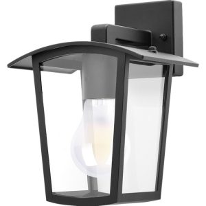 Kinkiet zewnętrzny czarno-przezroczysty Taverna 1xE27x15W IP44 Rabalux 895875 Kinkiet zewnętrzny czarno-przezroczysty Taverna 1xE27x15W IP44 Rabalux 895875