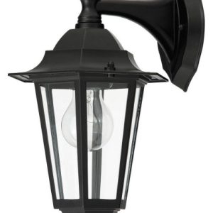 Kinkiet zewnętrzny czarno-przezroczysty Velence 1xE27x60W IP43 Rabalux 961274 Kinkiet zewnętrzny czarno-przezroczysty Velence 1xE27x60W IP43 Rabalux 961274