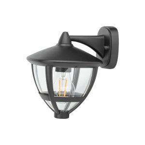 Kinkiet zewnętrzny czarno-transparentny AMELIA 1xE27x10W IP44 Nowodvorski 898809 Kinkiet zewnętrzny czarno-transparentny AMELIA 1xE27x10W IP44 Nowodvorski 898809