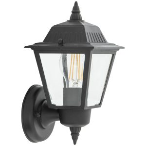 Kinkiet zewnętrzny czarno-transparentny ANA 1xE27x10W IP44 Nowodvorski 898986 Kinkiet zewnętrzny czarno-transparentny ANA 1xE27x10W IP44 Nowodvorski 898986