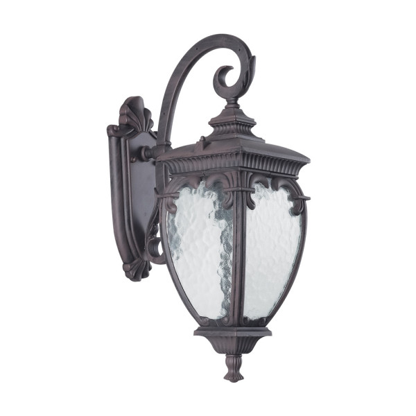Kinkiet zewnętrzny czarno-transparentny FLEUR 1xE27x60W IP44 Maytoni 899069