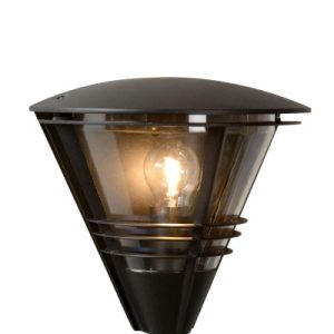 Kinkiet zewnętrzny czarno-transparentny LIVIA 1xE27x20W IP44 Lucide 824283 Kinkiet zewnętrzny czarno-transparentny LIVIA 1xE27x20W IP44 Lucide 824283