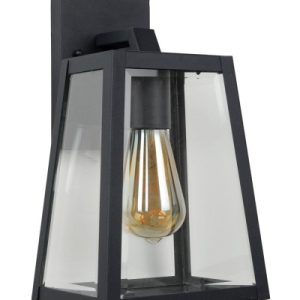 Kinkiet zewnętrzny czarno-transparentny MATSLOT 1xE27x60W IP23 Lucide 1006182 Kinkiet zewnętrzny czarno-transparentny MATSLOT 1xE27x60W IP23 Lucide 1006182