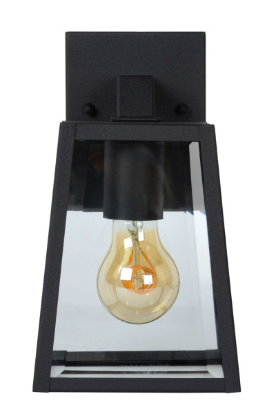 Kinkiet zewnętrzny czarno-transparentny MATSLOT 1xE27x60W IP23 Lucide 1006158