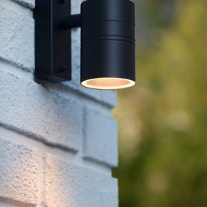 Kinkiet zewnętrzny czarny ARNE-LED 1xGU10x5W IP44 Lucide 1017097