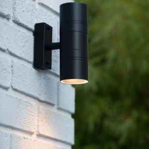 Kinkiet zewnętrzny czarny ARNE-LED 2xGU10x5W IP44 Lucide 1017026 Kinkiet zewnętrzny czarny ARNE-LED 2xGU10x5W IP44 Lucide 1017026