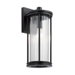 Kinkiet zewnętrzny czarny Barras 1xE27x40W IP44 Kichler 898572 Kinkiet zewnętrzny czarny Barras 1xE27x40W IP44 Kichler 898572
