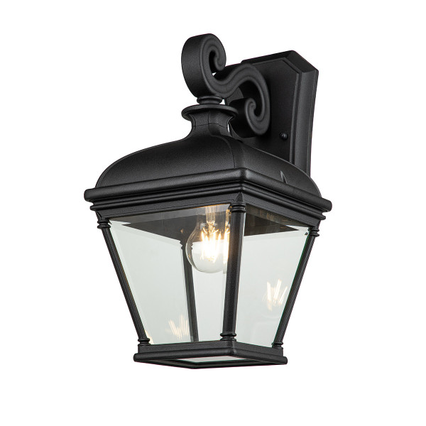 Kinkiet zewnętrzny czarny Bayview 1xE27x60W IP44 Elstead 896847