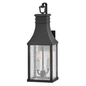 Kinkiet zewnętrzny czarny BEACON HILL 2xE14x40W IP44 Hinkley 896966