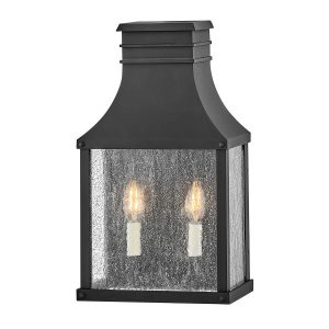 Kinkiet zewnętrzny czarny BEACON HILL 2xE14x40W IP44 Hinkley 896669