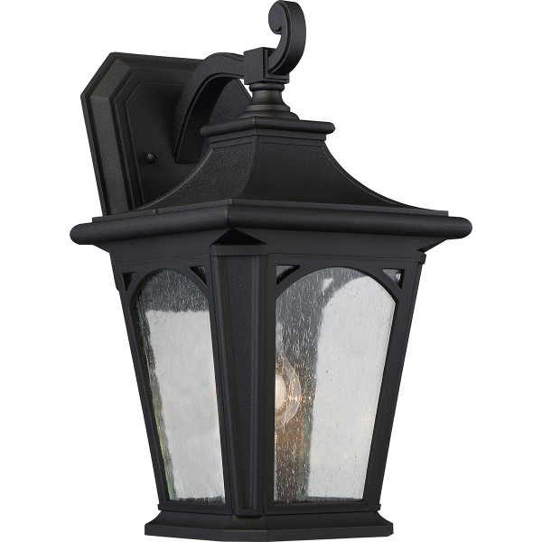 Kinkiet zewnętrzny czarny Bedford 1xE27x60W IP44 Quoizel 896961