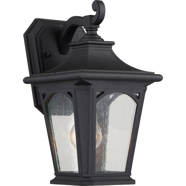 Kinkiet zewnętrzny czarny Bedford 1xE27x60W IP44 Quoizel 232684