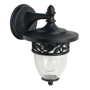 Kinkiet zewnętrzny czarny Burford 1xE27x60W IP44 Garden Zone 897692 Kinkiet zewnętrzny czarny Burford 1xE27x60W IP44 Garden Zone 897692