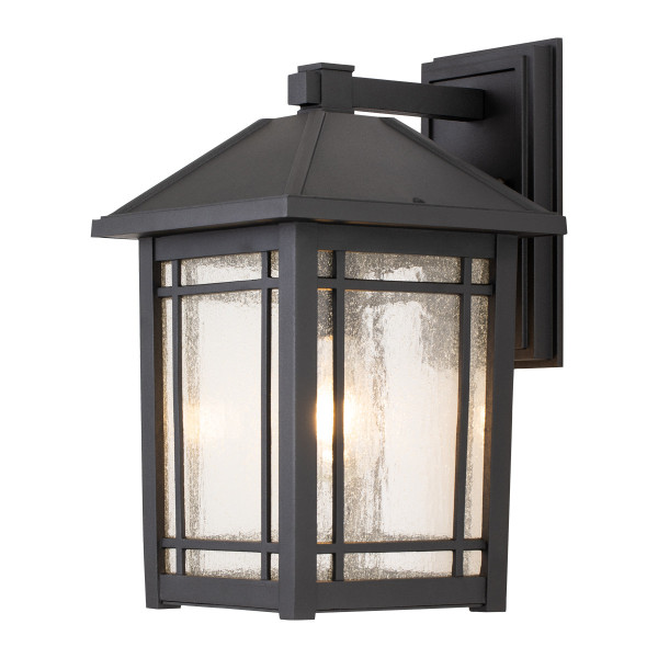 Kinkiet zewnętrzny czarny Cedar Point 1xE27x60W IP44 Quoizel 895817