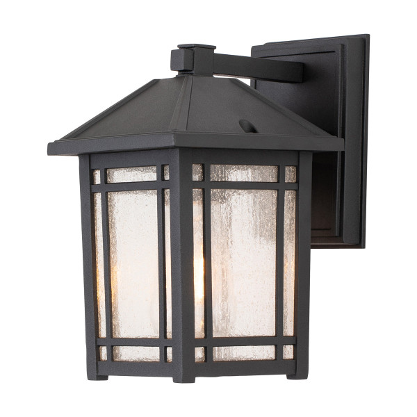Kinkiet zewnętrzny czarny Cedar Point 1xE27x60W IP44 Quoizel 895877