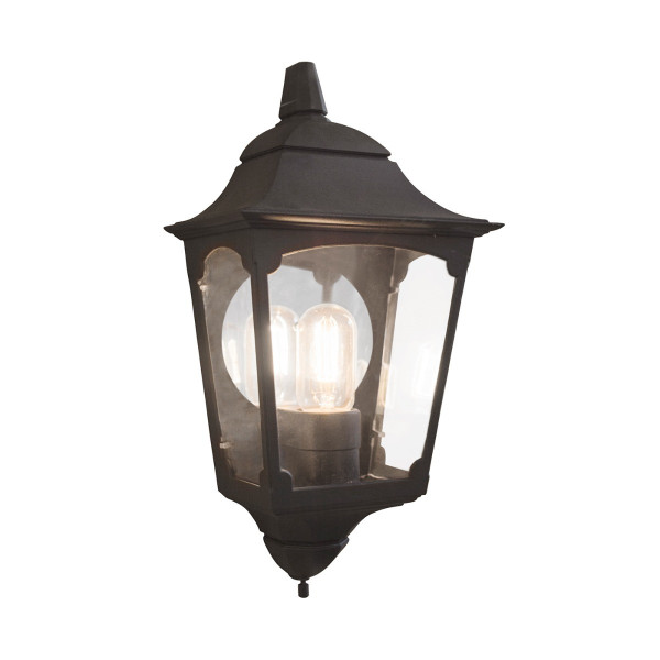 Kinkiet zewnętrzny czarny Chapel 1xE27x60W IP44 Elstead 232587