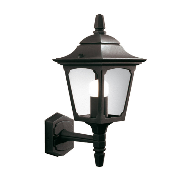 Kinkiet zewnętrzny czarny Chapel Mini 1xE27x60W IP44 Elstead 897757