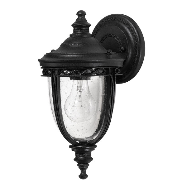 Kinkiet zewnętrzny czarny English Bridle 1xE27x60W IP44 Feiss 897759