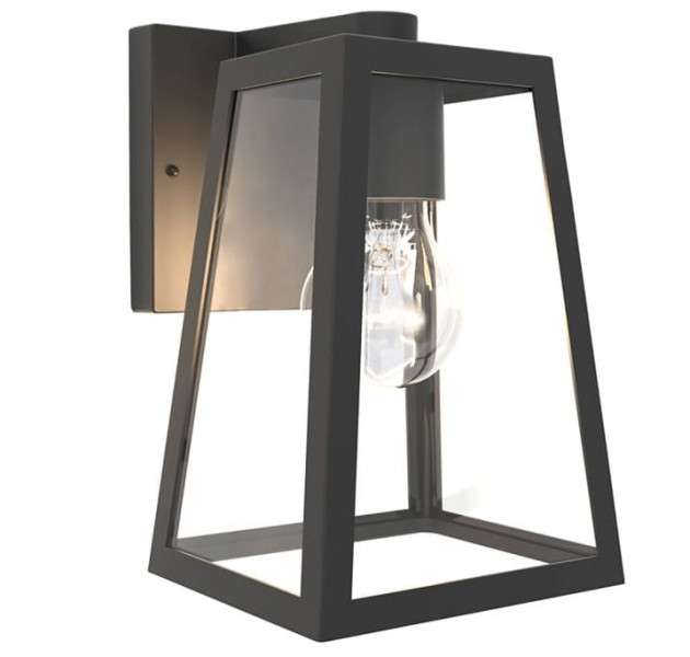 Kinkiet zewnętrzny czarny FIA 1xE27x40W IP44 Lutec 1017100