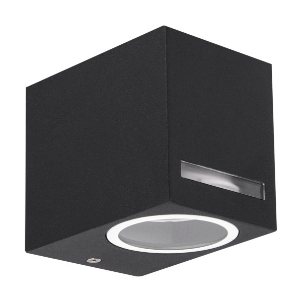 Kinkiet zewnętrzny czarny FOREST 1xGU10x35W IP54 Struhm 896880