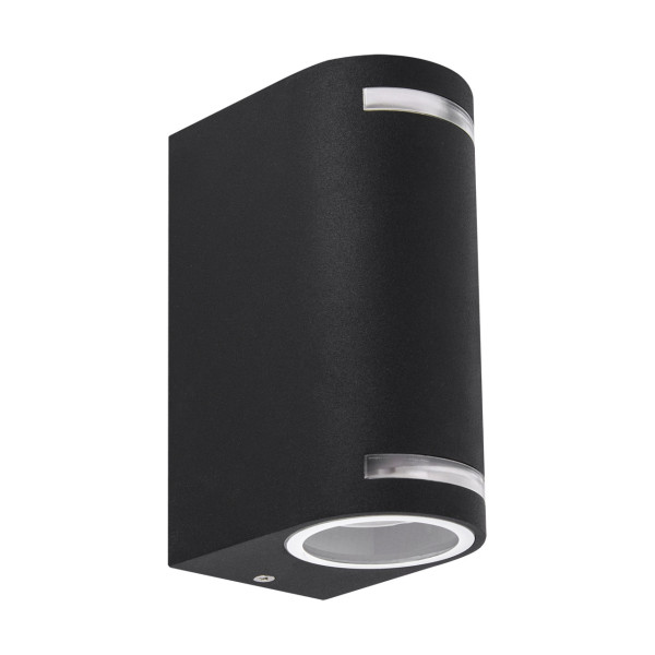 Kinkiet zewnętrzny czarny FOREST 2xGU10x35W IP54 Struhm 897041