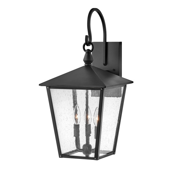 Kinkiet zewnętrzny czarny Huntersfield 3xE14x40W IP44 Hinkley 898486