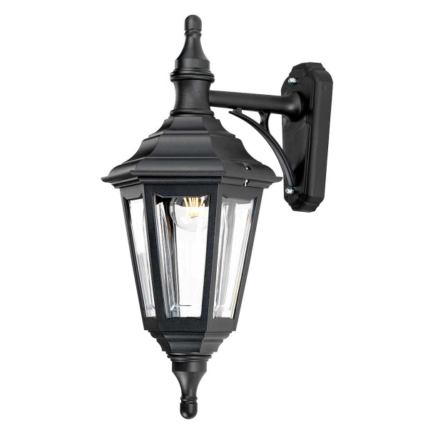 Kinkiet zewnętrzny czarny Kinsale 1xE27x60W IP44 Elstead 899035