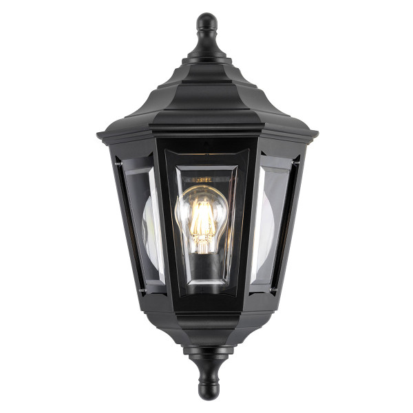 Kinkiet zewnętrzny czarny Kinsale 1xE27x60W IP44 Elstead 898968